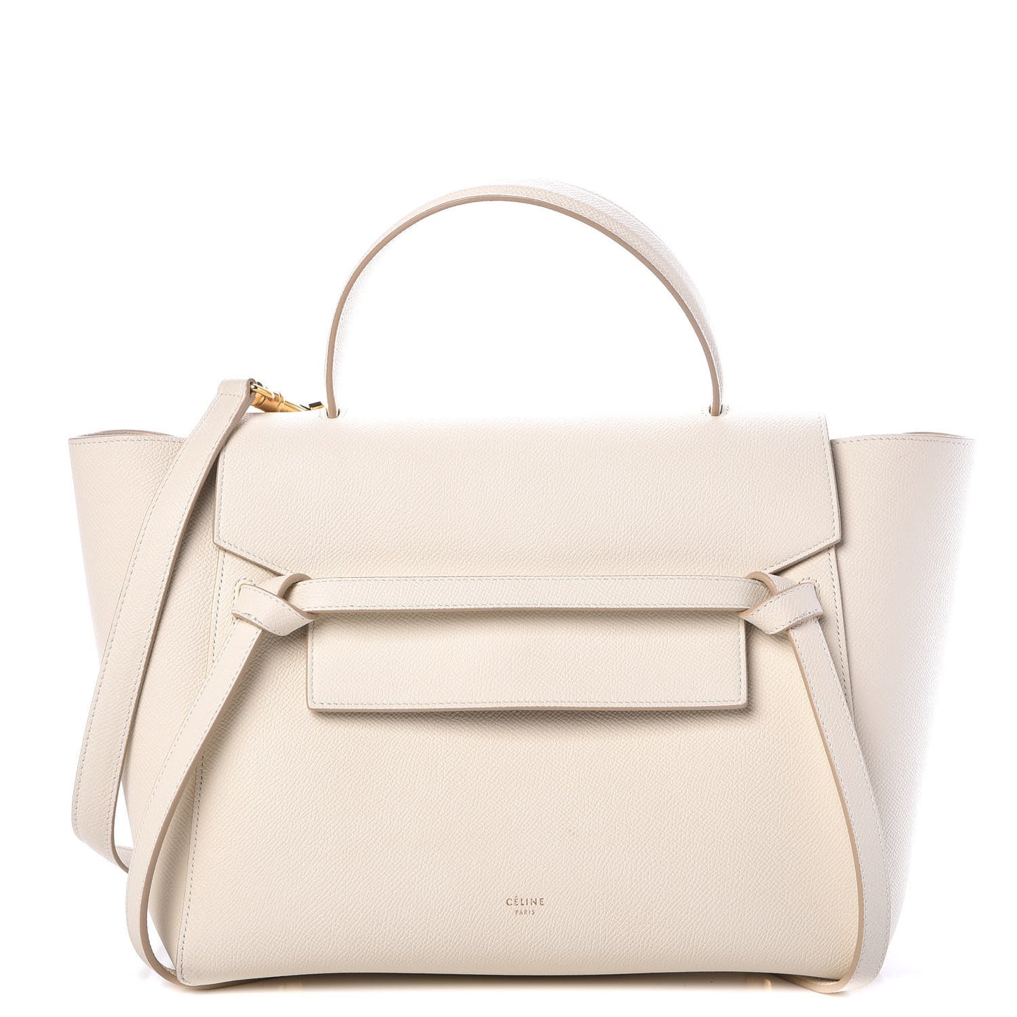 Grained Calfskin Mini Belt Bag White