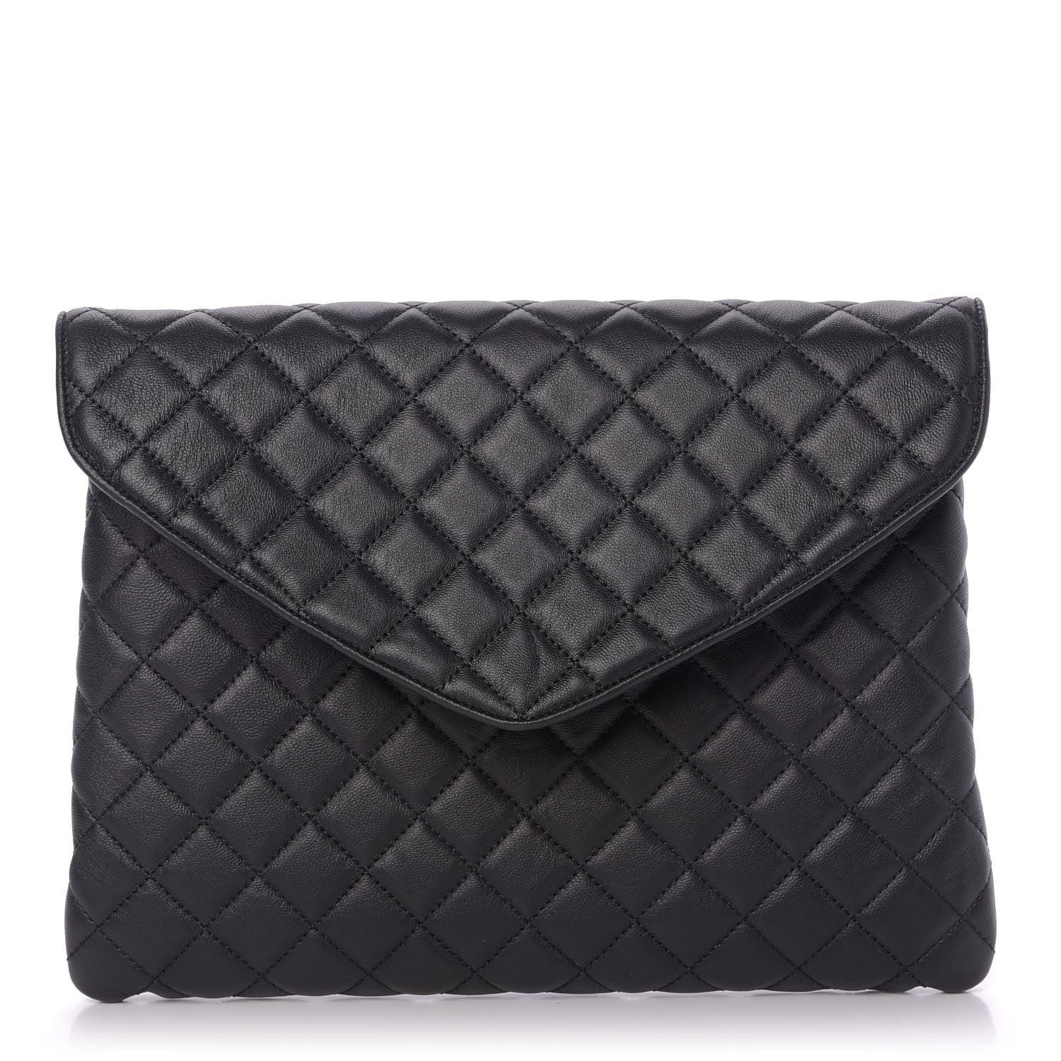 Chanel Lambskin Quilted Cap Toe Slipper With Pouch 37 Black 11 of 13
