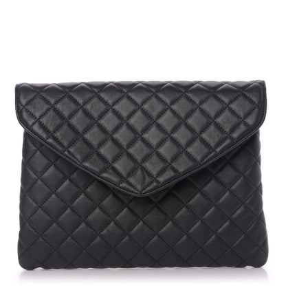 Chanel Lambskin Quilted Cap Toe Slipper With Pouch 37 Black 11 of 13