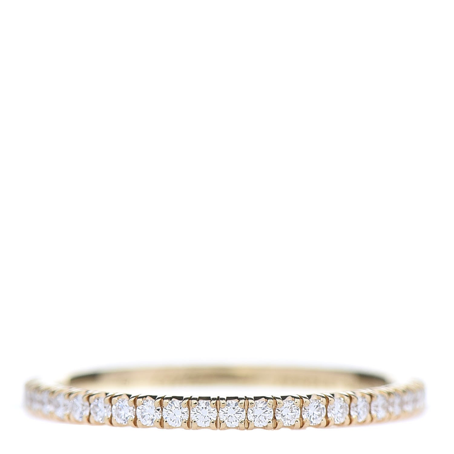 Cartier 18K Yellow Gold Diamond Etincelle De Eternity Ring 47 4 1 of 6