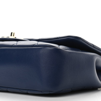 Chanel Lambskin Quilted Resin Bi-Color Chain Flap Bag Navy 10 of 13