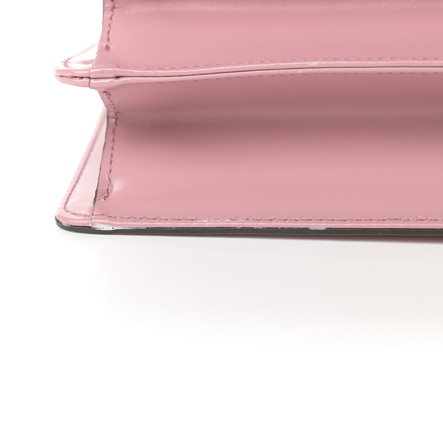Calfskin Bamboo Crystal Mini Thiara Top Handle Bag Carmine Rose Gold