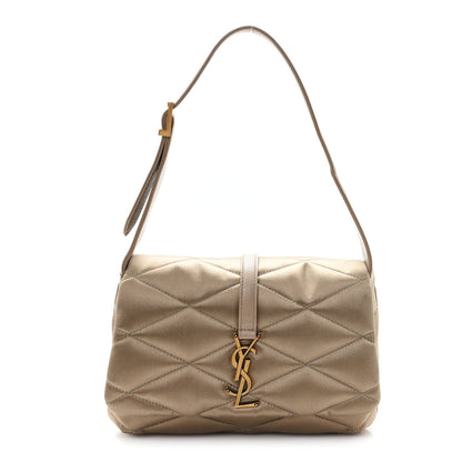 Saint Laurent Satin Quilted Le 57 Diamond Shoulder Bag Mouse 1 of 11