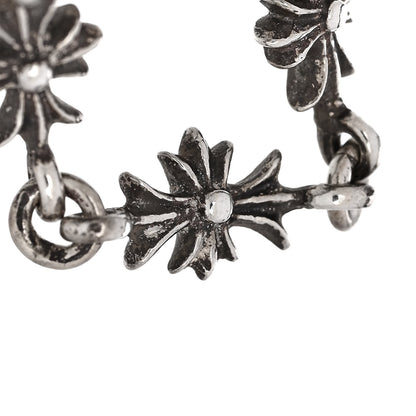 Chrome Hearts Sterling Silver Tiny E CH Cross Chain Ring 51 5.75 4 of 4