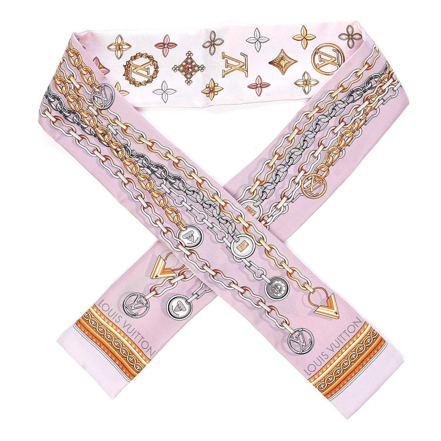 Silk Monogram Vendome Bandeau Gris