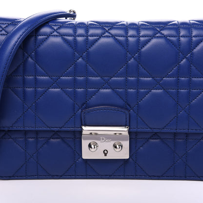 Christian Dior Lambskin Cannage Miss Dior Promenade Pouch Blue 8 of 8