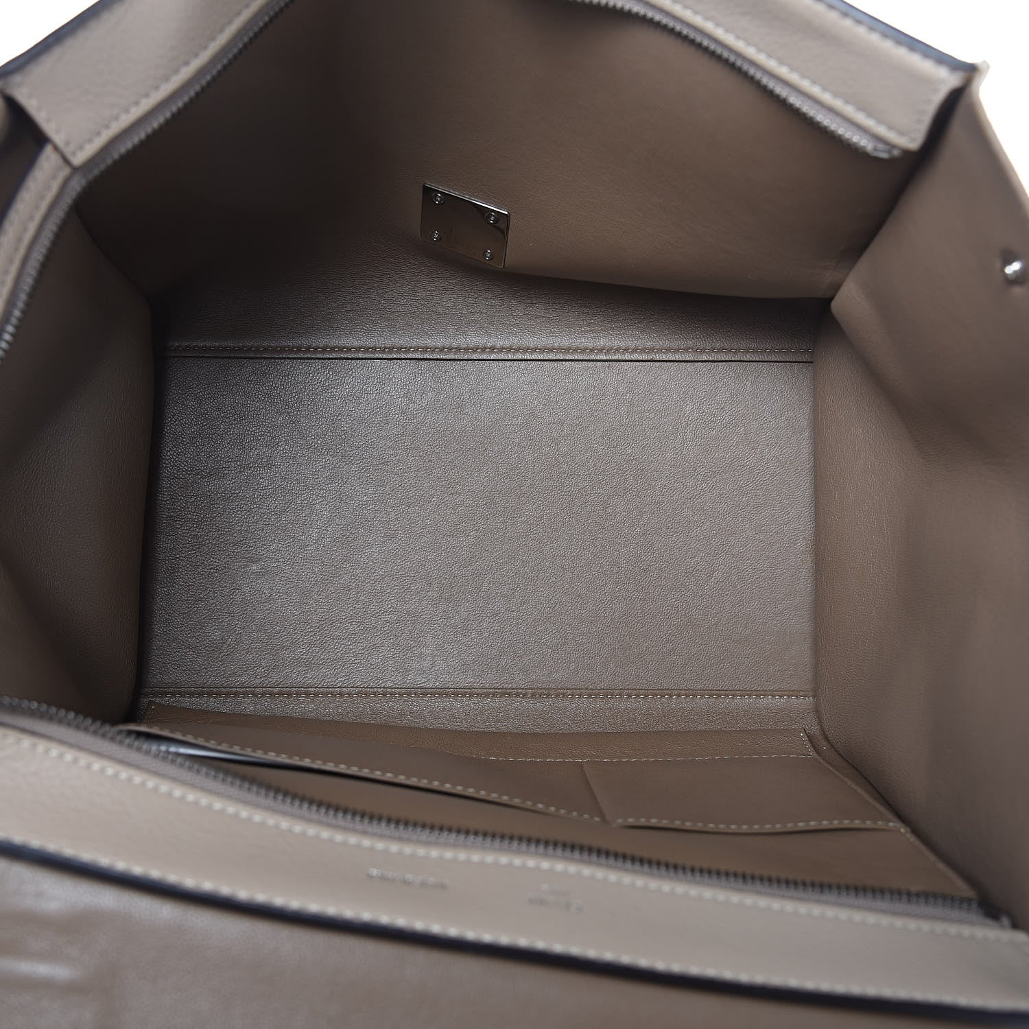 Celine Drummed Calfskin Suede Medium Trapeze Dune 5 of 13