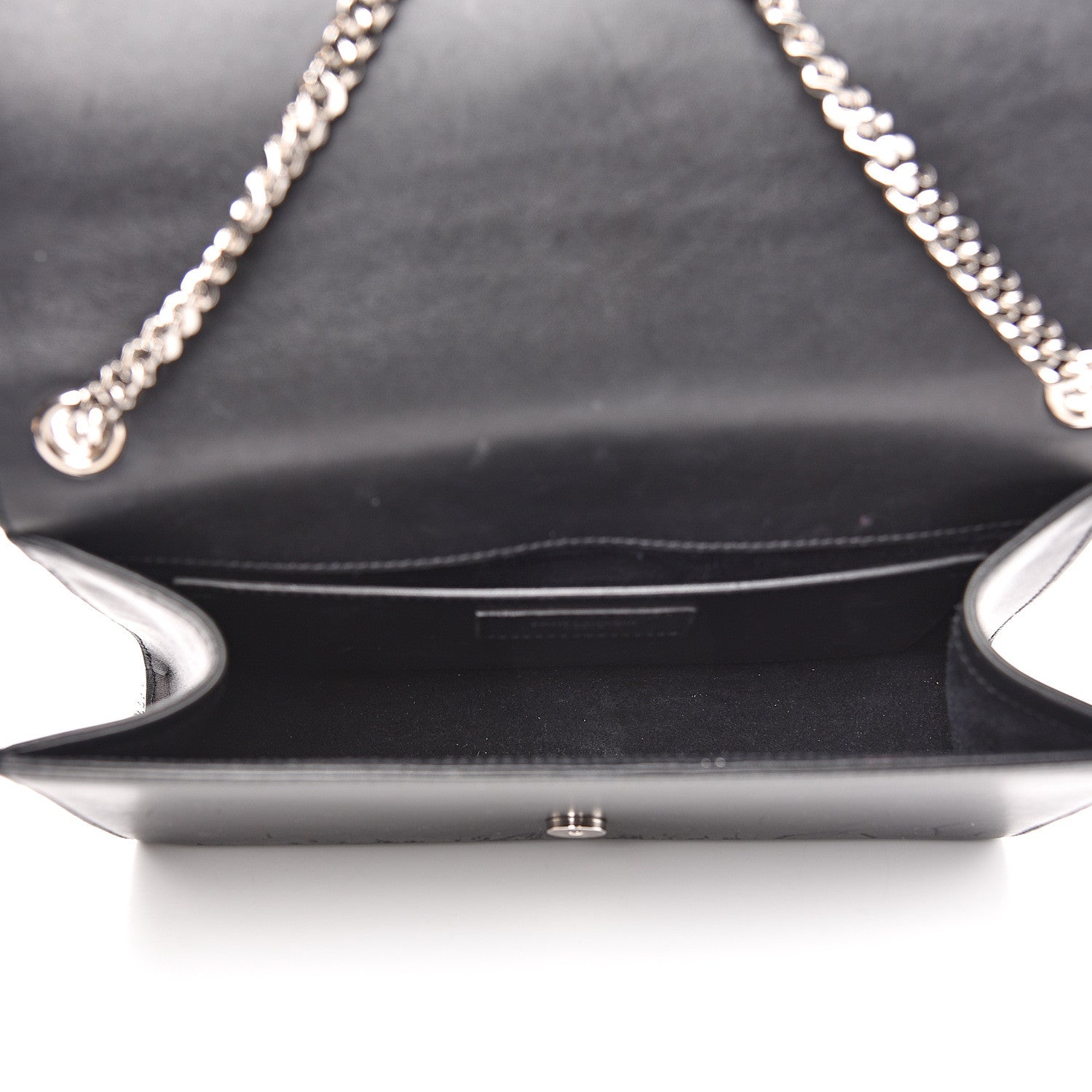 Saint Laurent Smooth Calfskin Medium Classic Monogram Kate Tassel Satchel Black 4 of 15