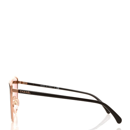 Chanel Metal Cat Eye Sunglasses 4222 Pink Gold 3 of 8