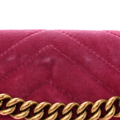 Gucci Velvet Matelasse Small GG Marmont Shoulder Bag Light Raspberry Rose 13 of 13