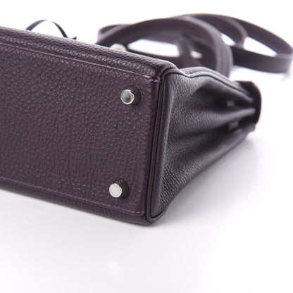 Hermes Togo Kelly Retourne 25 Raisin 8 of 18