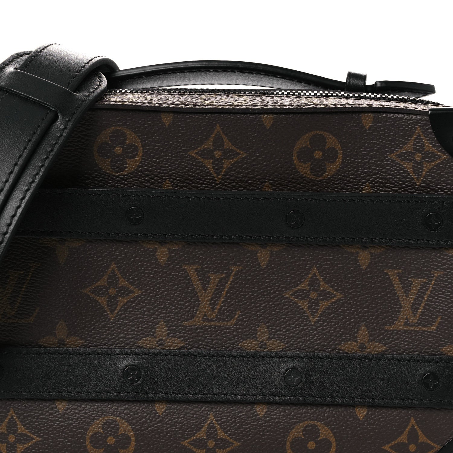 Louis Vuitton Monogram Macassar Handle Soft Trunk Black 6 of 12