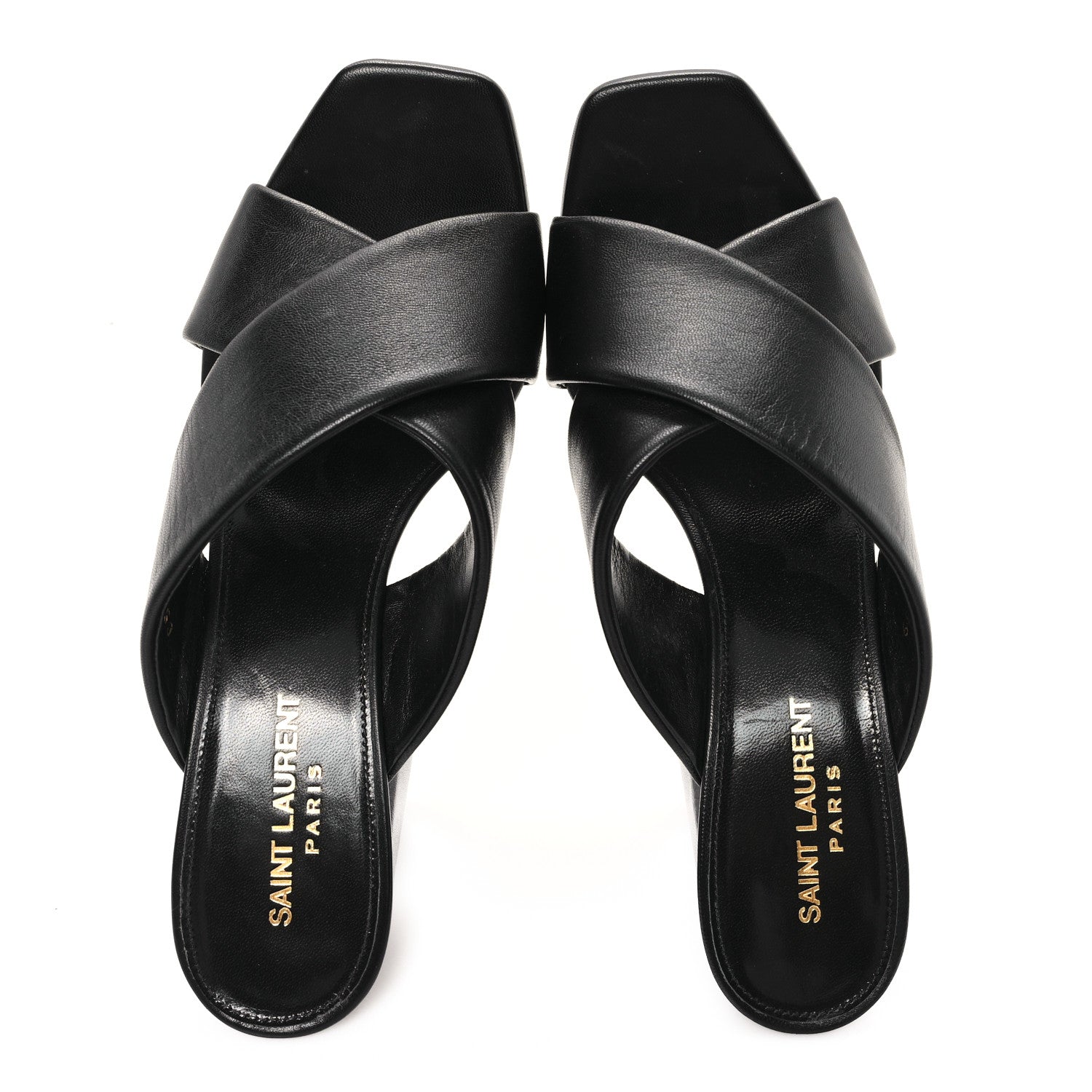 Saint Laurent Calfskin LouLou Mules 39 Black 2 of 11