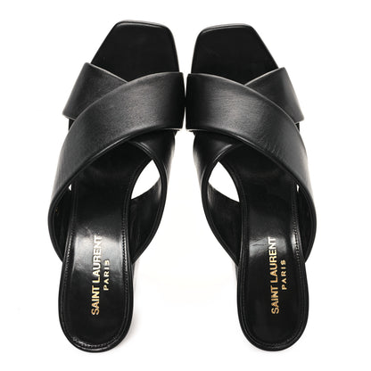 Saint Laurent Calfskin LouLou Mules 39 Black 2 of 11