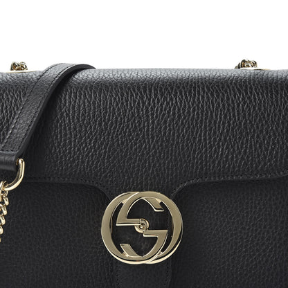 Gucci Dollar Calfskin Small Interlocking G Shoulder Bag Black 9 of 9