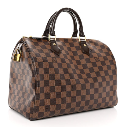 Louis Vuitton Damier Ebene Speedy 30 3 of 9