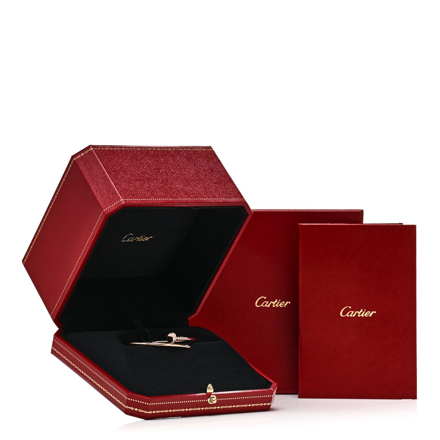 Cartier 18K Pink Gold Diamond Small Juste Un Clou Bracelet 16 5 of 5