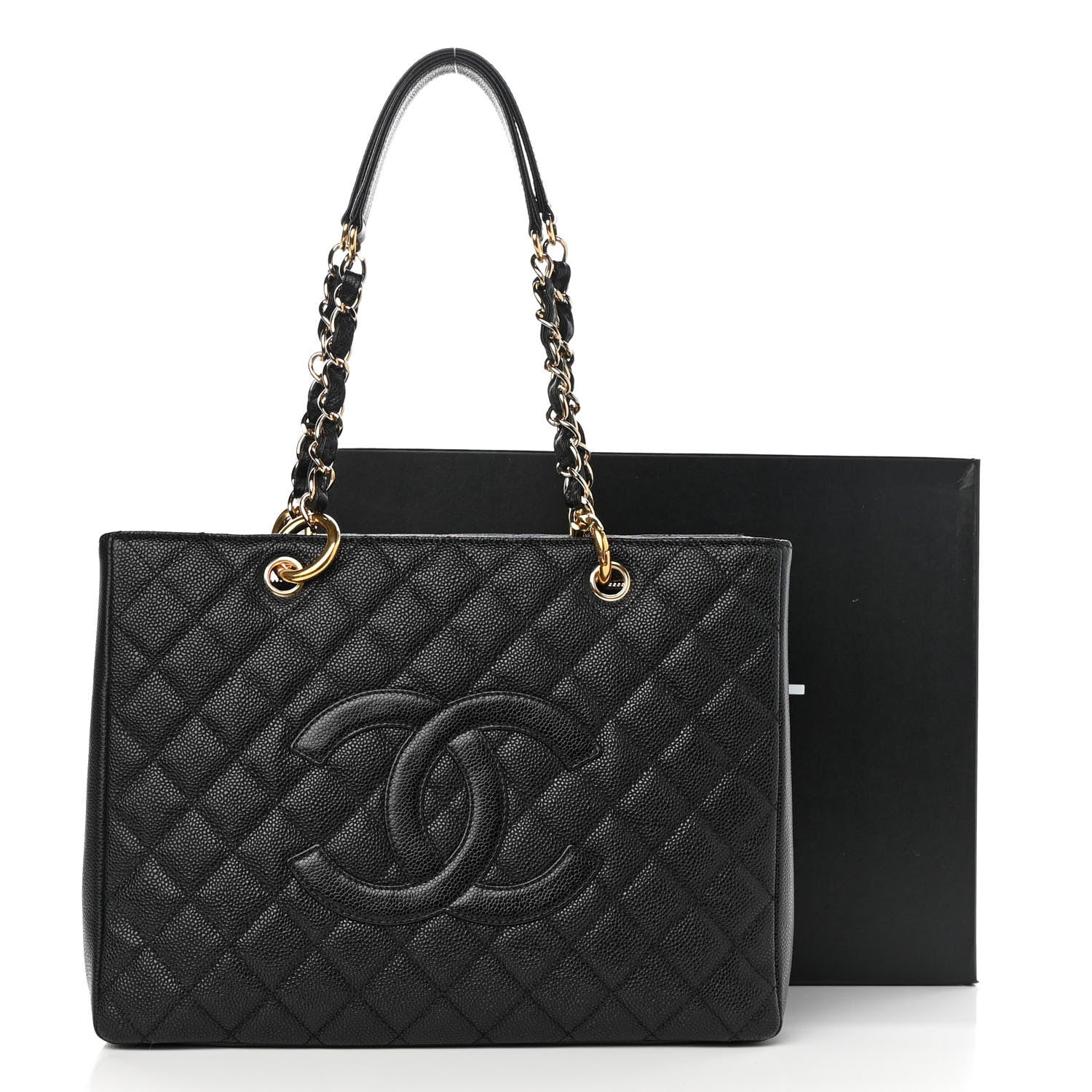 Chanel Caviar Quilted Grand Shopping Tote GST Black 11 of 11