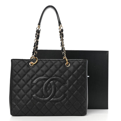 Chanel Caviar Quilted Grand Shopping Tote GST Black 11 of 11