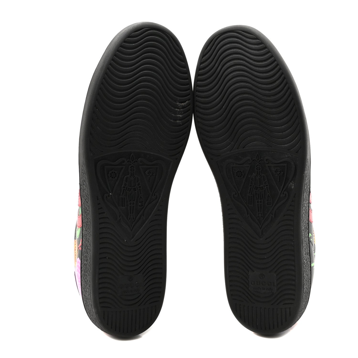 Gucci X KEN SCOTT Canvas Infinity Jenni Womens Ace Sneakers 38.5 Black Pink Hibiscus Red Blue Shine Purple 6 of 9