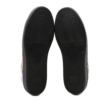 Gucci X KEN SCOTT Canvas Infinity Jenni Womens Ace Sneakers 38.5 Black Pink Hibiscus Red Blue Shine Purple 6 of 9