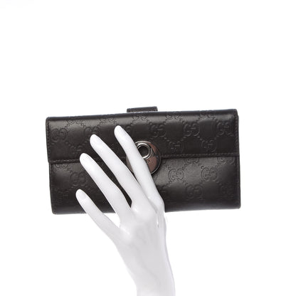 Gucci Guccissima Eclipse Continental Flap Wallet Dark Brown 2 of 9