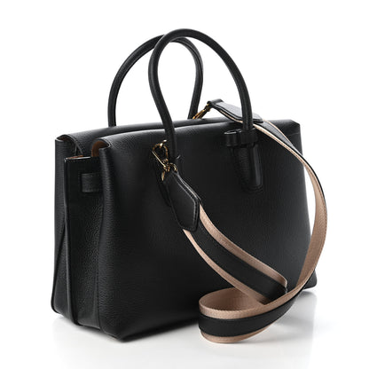 MCM Grained Calfskin Medium Milla Tote Black 3 of 9