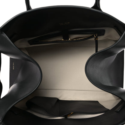 The Row Polished Saddle Calfskin Soft Margaux 15 Black 5 of 9