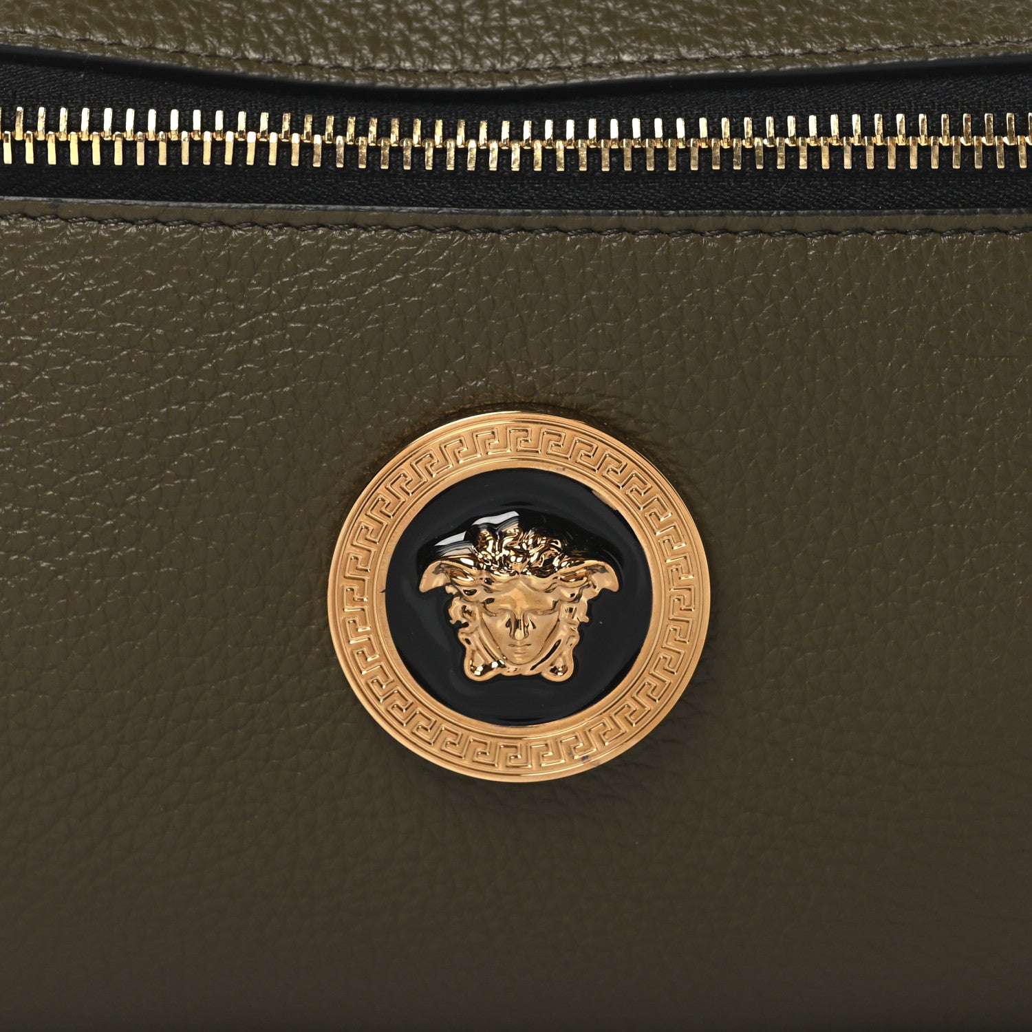 Versace Grainy Calfskin Medea Belt Bag Khaki 7 of 9