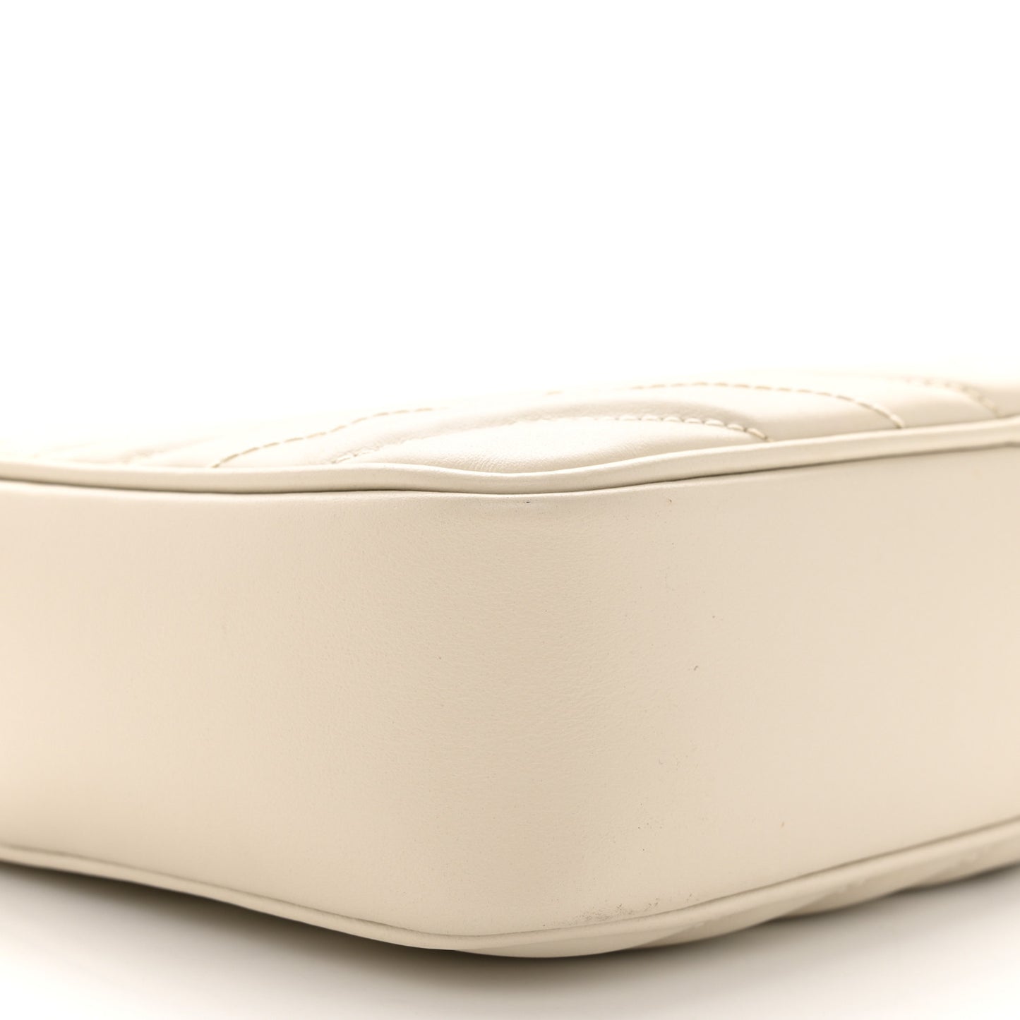 Calfskin Matelasse Monogram Lou Camera Bag Crema Soft