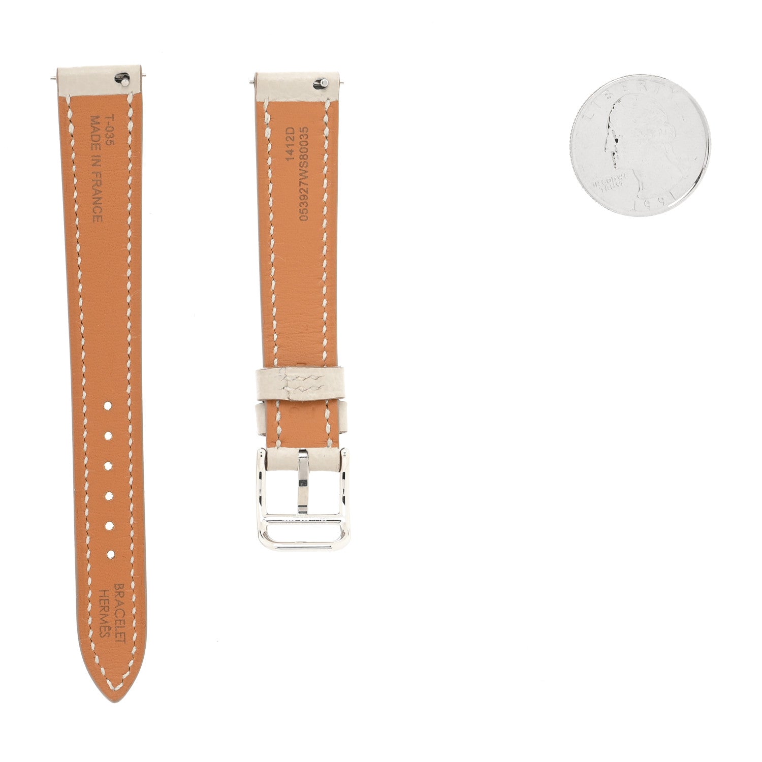 Hermes Heure H Hour Watch Strap Gris Perle 2 of 5