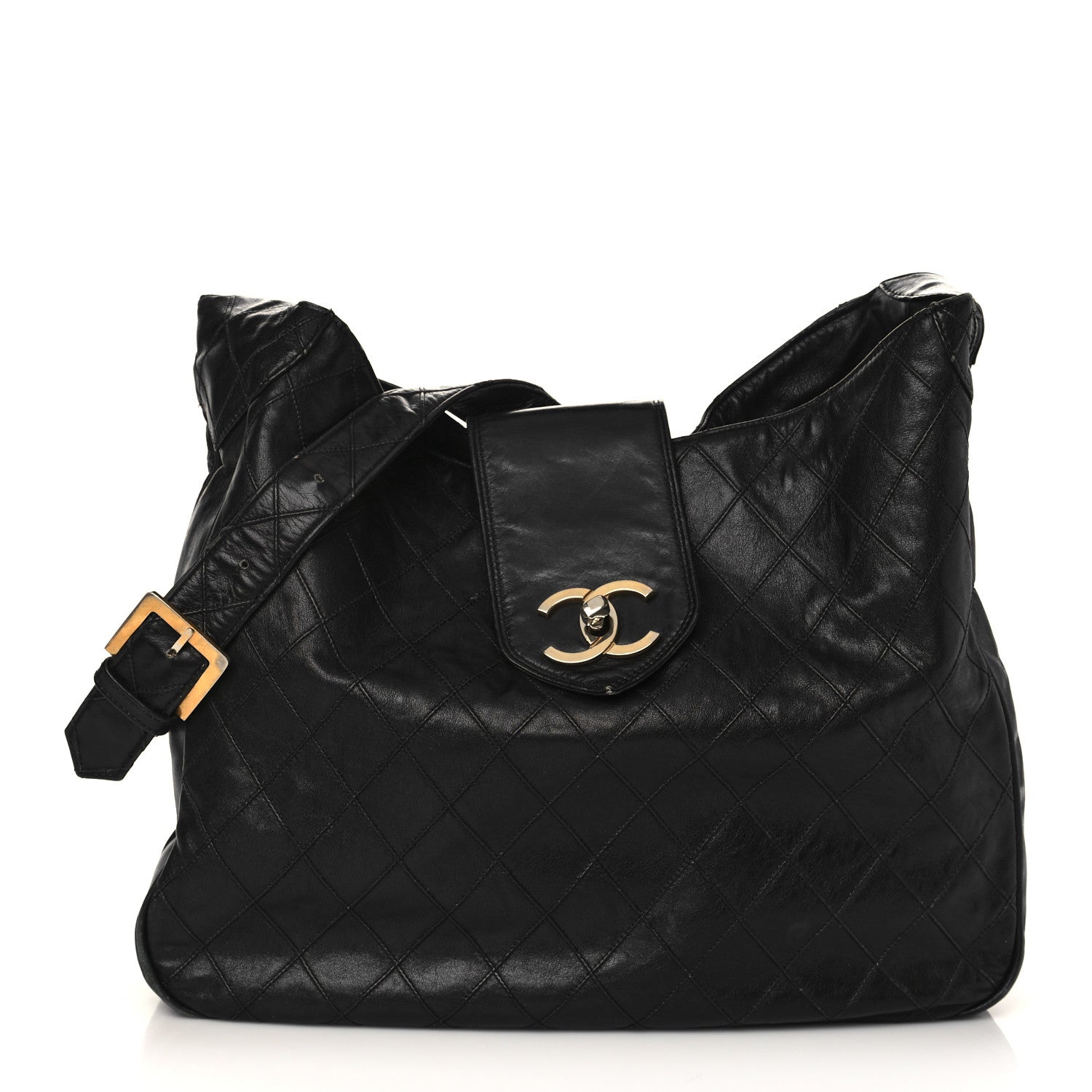 Chanel Lambskin Weekender Tote Black 1 of 16