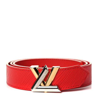 Louis Vuitton Epi 30mm LV Twist Belt 85 34 Coquelicot 1 of 4