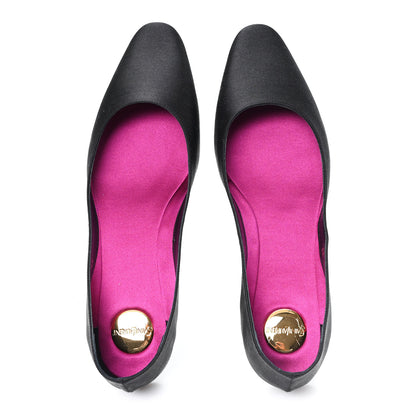 Saint Laurent Raso Regale Ballerina Flats 37 Nero 3 of 10
