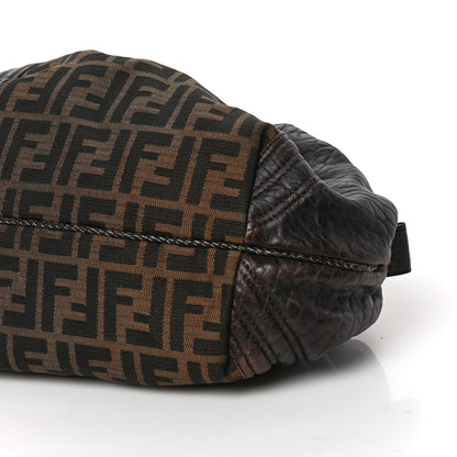 Fendi Zucca Nappa Nuvolata Vitello Tortuga Spy Bowler Tobacco Moro 9 of 9