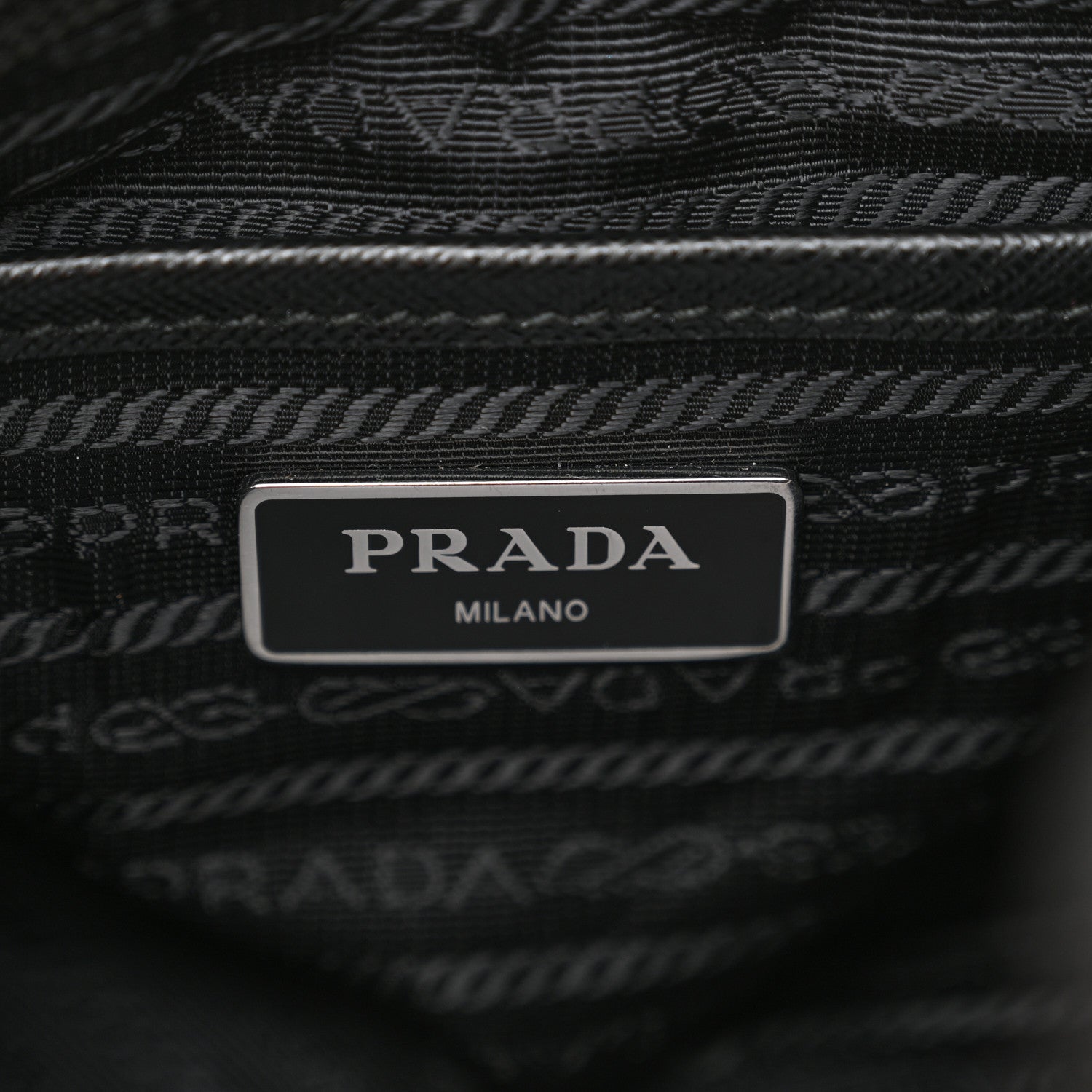 Prada Tessuto Nylon Saffiano Small Backpack Black 6 of 10