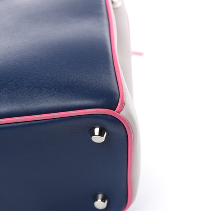 Christian Dior Smooth Calfskin Medium Tri-Color Diorissimo Bag Navy Pink 11 of 11