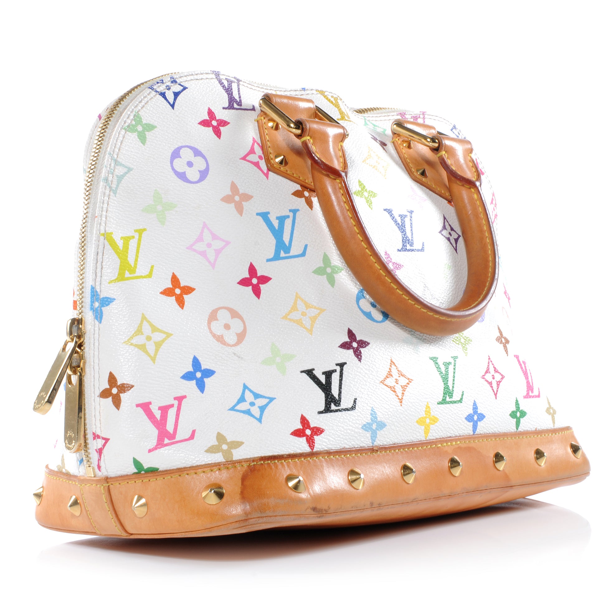 Louis Vuitton Monogram Multicolor Alma White 3 of 8