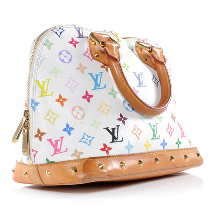 Louis Vuitton Monogram Multicolor Alma White 3 of 8