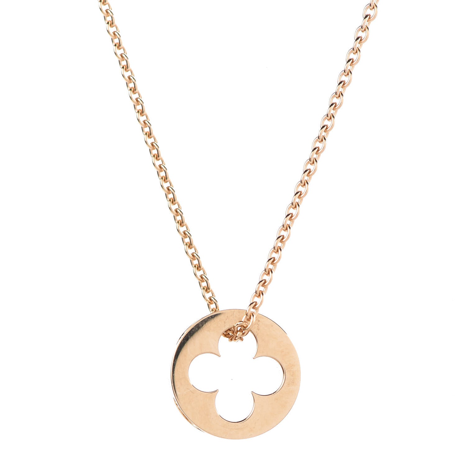 Louis Vuitton 18K Yellow Gold Empreinte Pendant Necklace 5 of 7