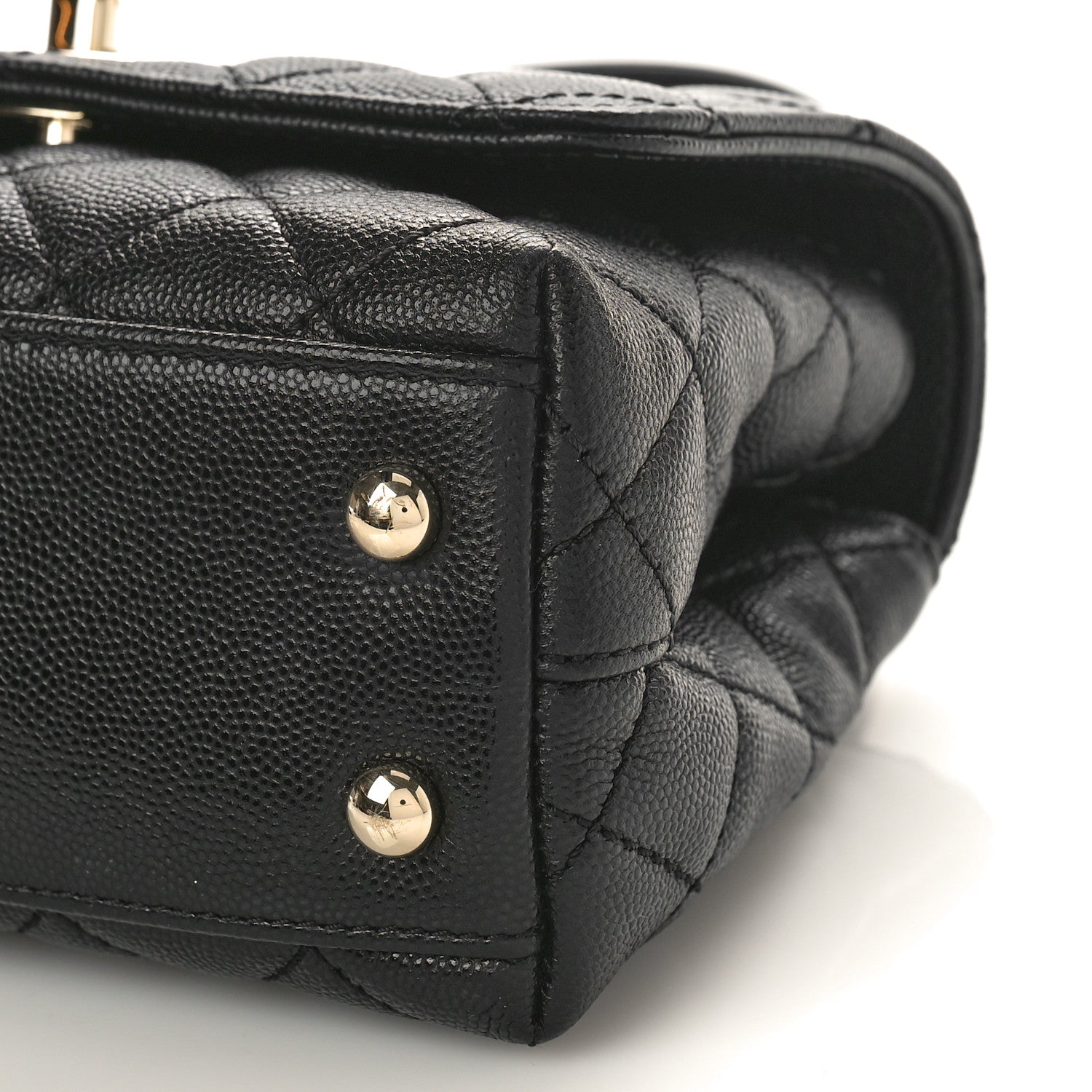 Chanel Caviar Quilted Extra Mini Coco Handle Flap Black 9 of 9