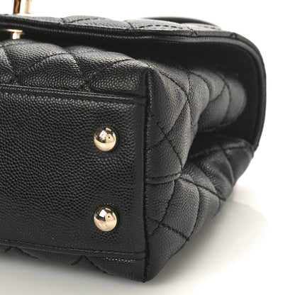 Chanel Caviar Quilted Extra Mini Coco Handle Flap Black 9 of 9