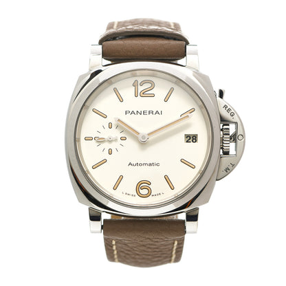 Panerai Stainless Steel Calfskin 38mm Luminor Piccolo Due Automatic Watch PAM01043 1 of 5