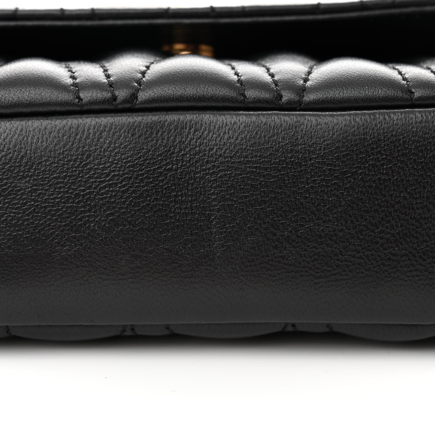 Versace Nappa Quilted Virtus V Evening Bag Black 11 of 11