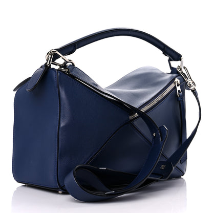 Loewe Calfskin Medium Puzzle Bag Marine 2 of 14