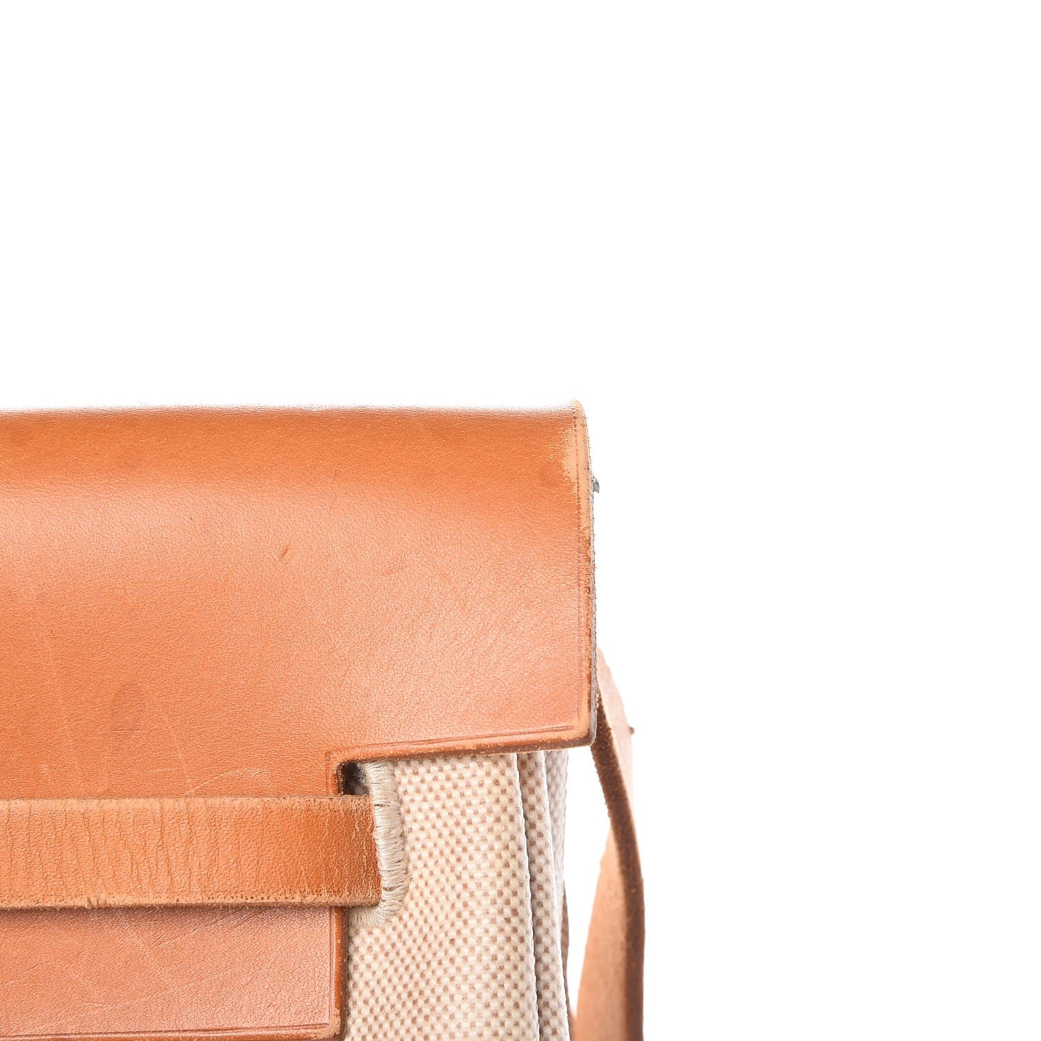 Hermes Toile Vache Calfskin Herbag 40 GM Natural 9 of 12