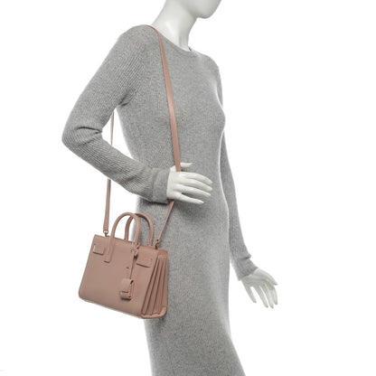 Saint Laurent Calfskin Nano Sac De Jour Pale Pink 2 of 6
