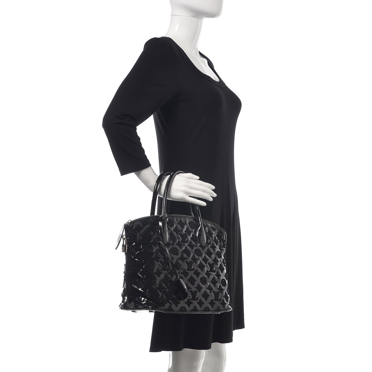 Patent Lambskin Fascination Lockit Black