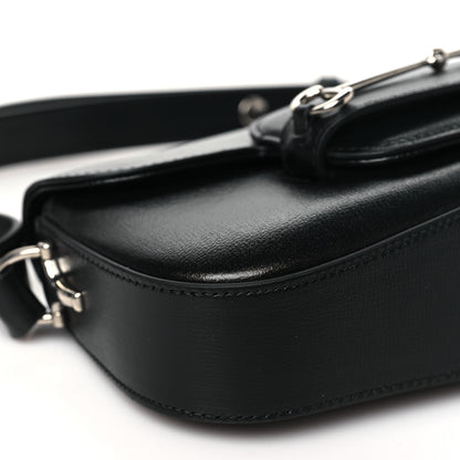 Gucci Demetra Small Horsebit 1955 Asymmetric Shoulder Bag Black 9 of 10