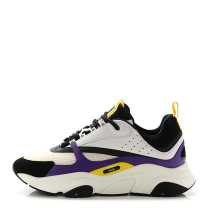 Christian Dior Technical Mesh Calfskin Mens B22 Sneakers 45 Violet White 1 of 16
